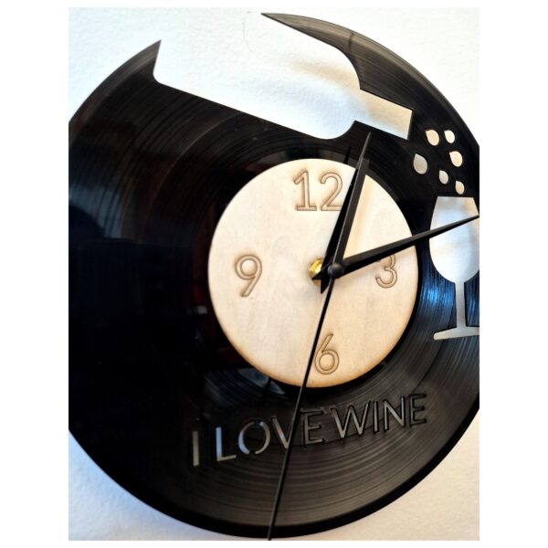 Orologio in vinile tema vino