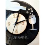 Orologio in vinile tema vino