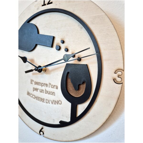Orologio Vino Legno