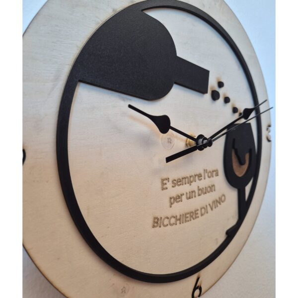 Orologio Vino Legno